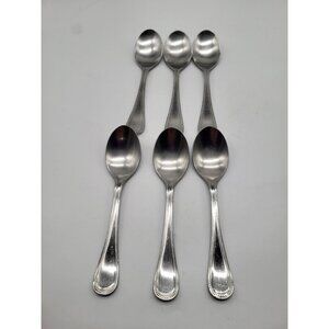 Reed & Barton BOSTON PEARL Place/Oval Soup Spoon x6 Stainless Steel 18/8 Korea